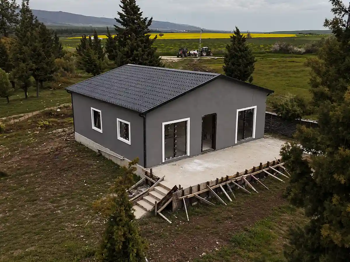 Orman Işığı Şarköy  70 m²  Tek Kat Hafif Çelik Evler
