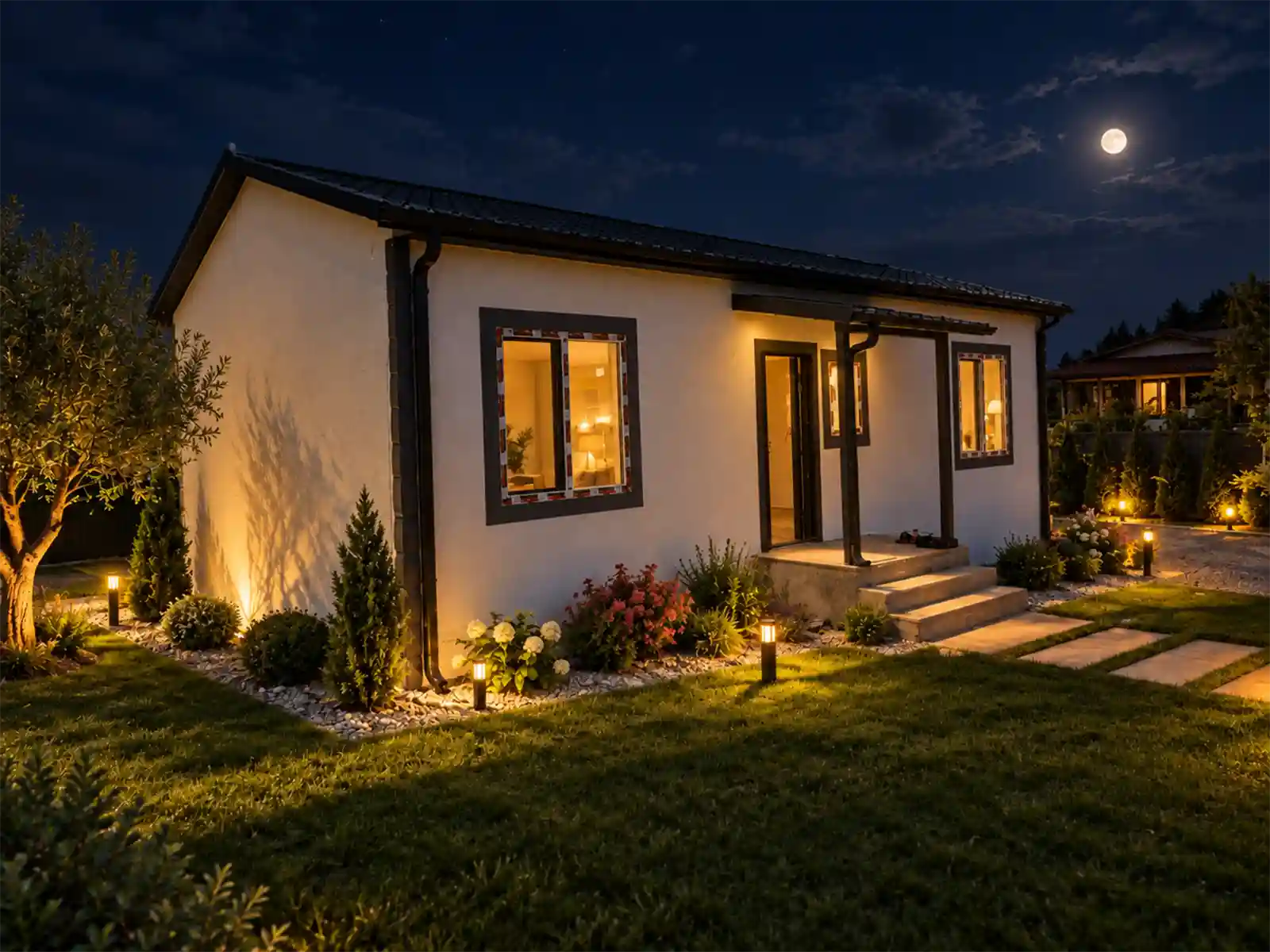 Hayrabolu 66 m2 Hafif Çelik Ev Sol Cephe