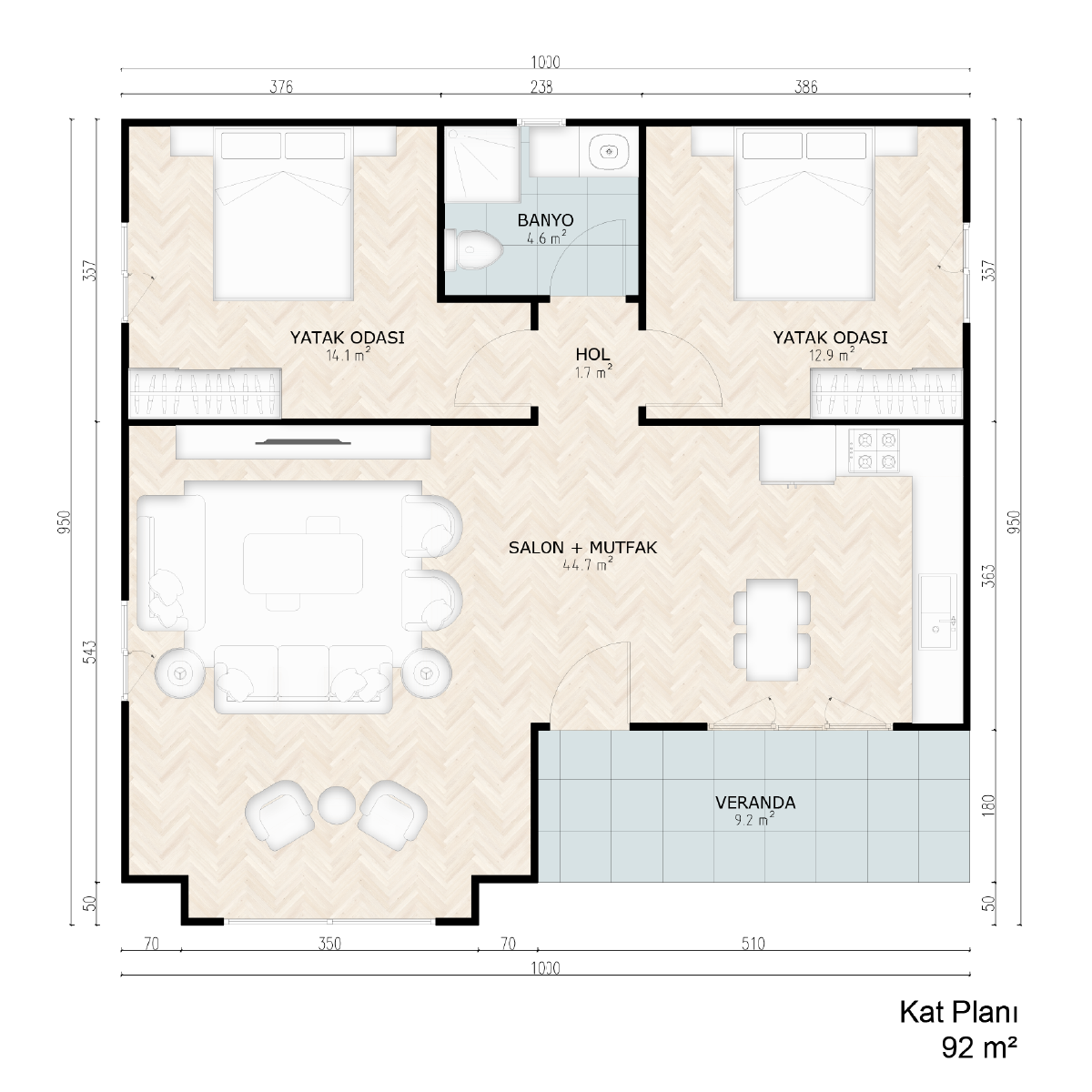 AS-1092 Single Storey Steel House Ground Floor Plan